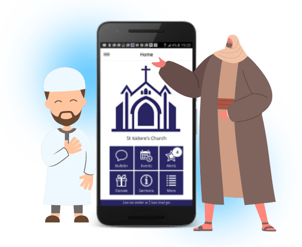 St Isidore's app for the religious organisation page